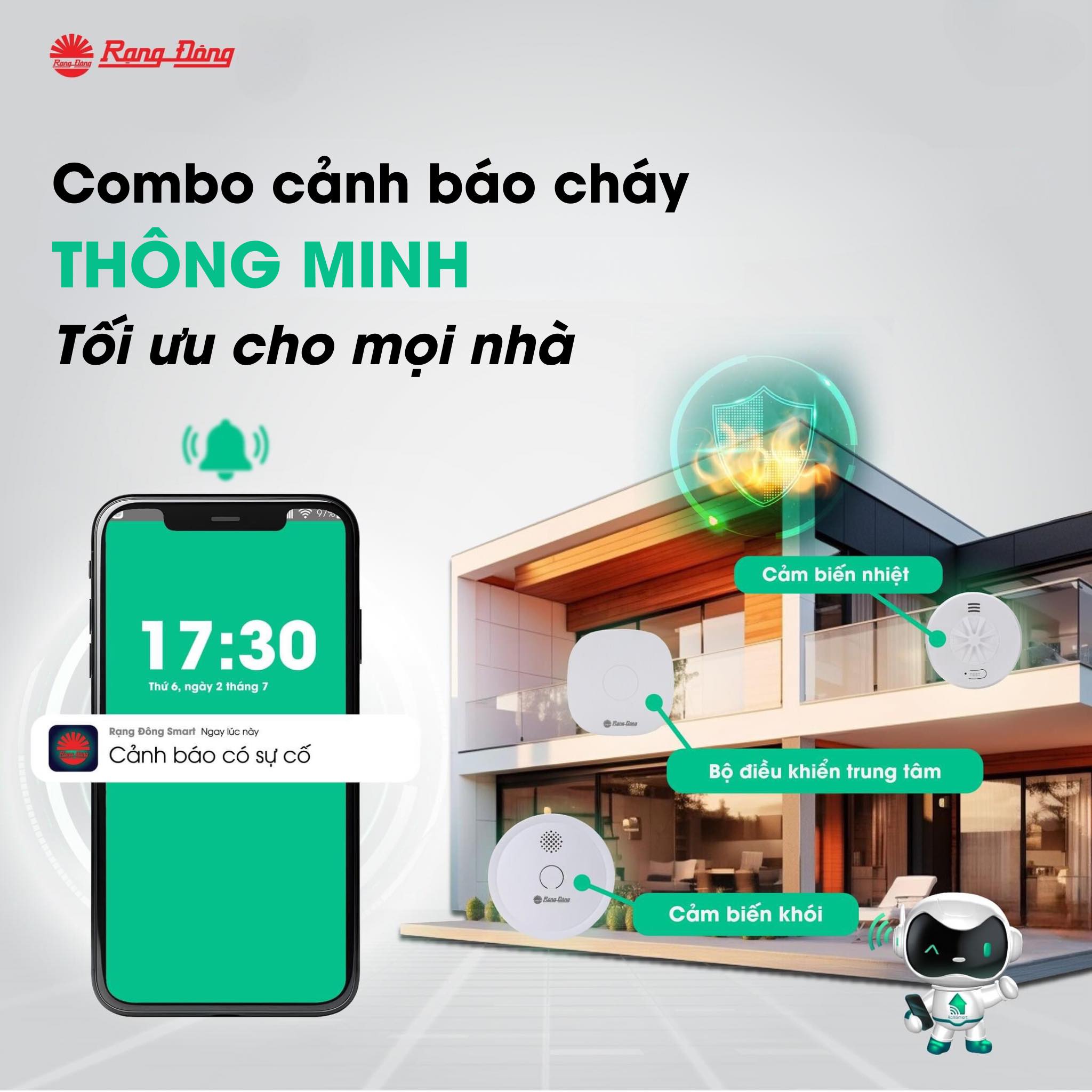 Phương pháp phòng cháy chữa cháy hiệu quả đến từ nhà Rạng Đông