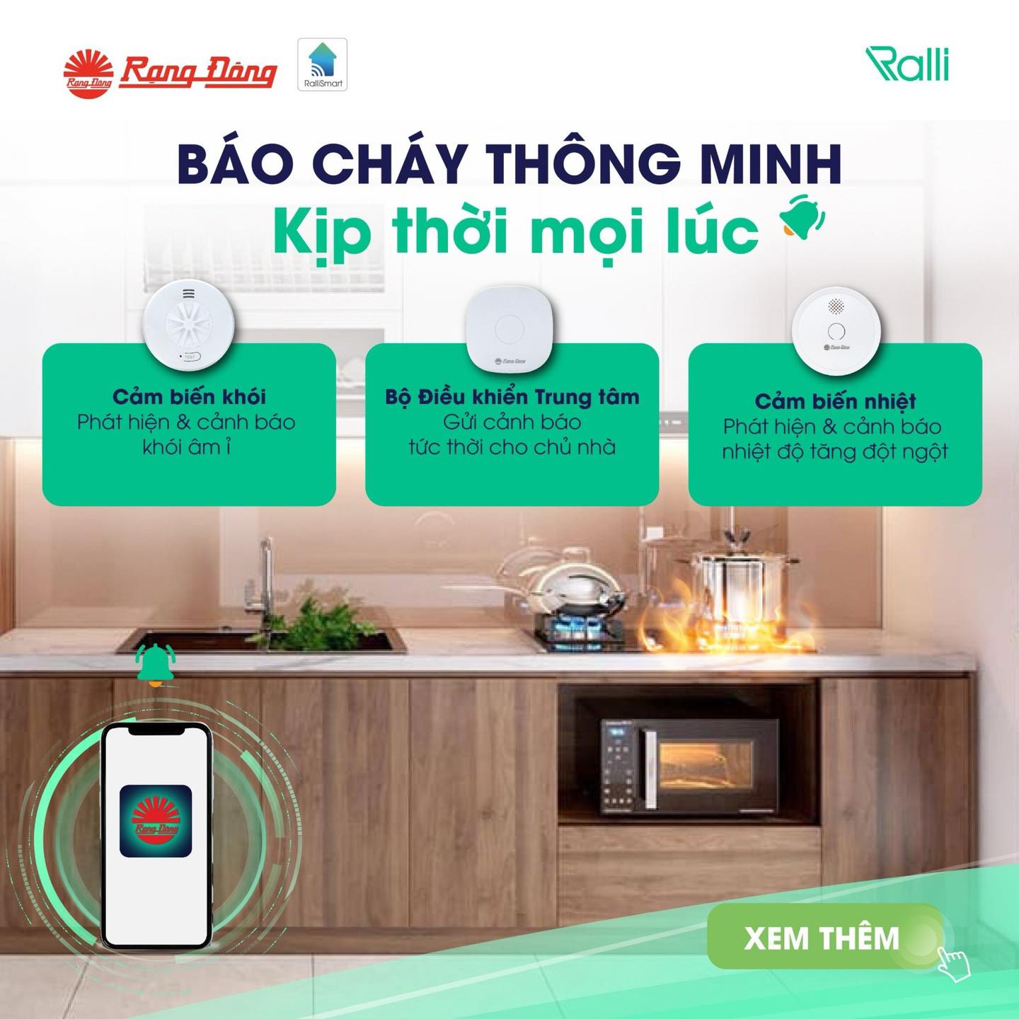 Bộ cảnh báo cháy thông minh