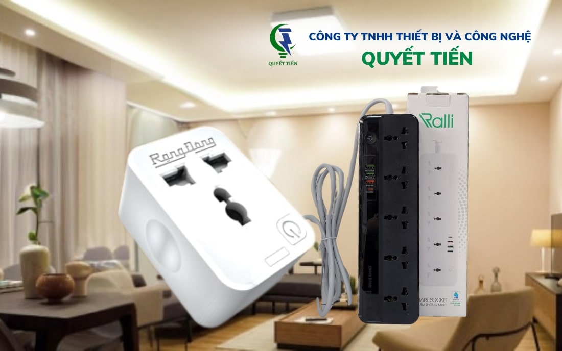 Ổ cắm wifi Rạng Đông có thiết kế đẹp mắt và thanh lịch với hai màu đen và trắng.